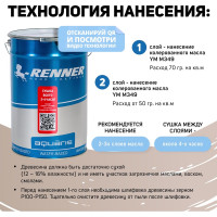 Интерьерная лазурь для дерева RENNER YM M349 R365 1 кг 1-365