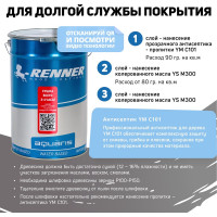 Гибридное масло для дерева RENNER YS M300 R324 1 кг 1-324