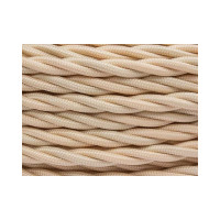Провод Bironi 2x0,75, песочное золото, матовый, 10 метров B1-422-719-10