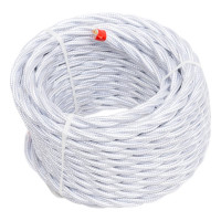 Провод Bironi 3x2,5 белый (глянец) 10м B1-435-071-10