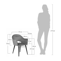 Стул BRADEX bruno латте с жаккардом RF 0197