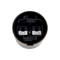 Розетка Bironi rj45 информационная двойная, пластик, цвет бронза B1-302-25