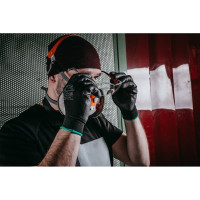 Перчатки для точных работ Jeta Safety 3 пары, с полиуретановым покрытием, разм.S/7 JP011b-S