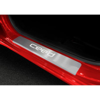Накладки на пороги Rival для Kia Ceed 2012-2015 2015-н.в, нерж. сталь, 4 шт. NP.2804.3