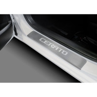 Накладки на пороги Rival для Kia Cerato 2013-2016 2016-н.в, нерж. сталь, 4 шт. NP.2805.3