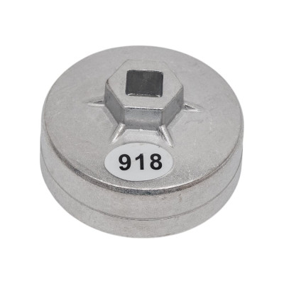 Съемник масляного фильтра ROCKFORCE крышка, 74мм х 15гр, выпуклая грань RF-10687415(26731)