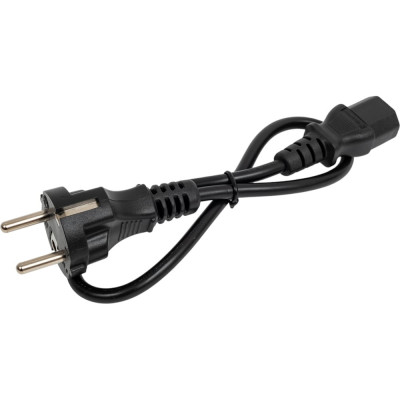 Шнур питания LANMASTER C13-Schuko, 3х0.75, 220В, 10А, черный, 0.5 метра LAN-PPC-10A-0.5 LAN-PP13/SH-0.5-BK
