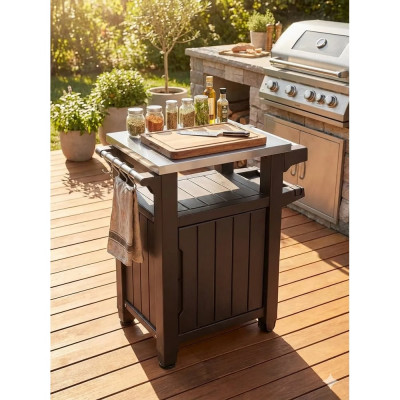 Столик для барбекю Keter UNITY 105 L коричневый 230410