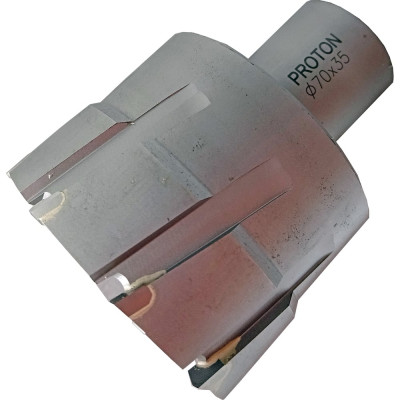 Сверло корончатое PROTON d70мм (h=35) (Weldon 32) ТСТ УТ000000795