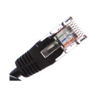 Шнур NETLAN U/UTP 4 пары, категория 5e, PVC, черный, 0,5м, 10шт. EC-PC4UD55B-BC-PVC-005-BK-10
