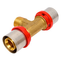 Тройник Tiemme пресс, Н, 26х1/2"х26 1650149