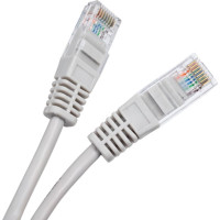 Шнур U/UTP NETLAN 4 пары, Кат.5e, PVC, серый, 3м, 10шт. EC-PC4UD55B-BC-PVC-030-GY-10