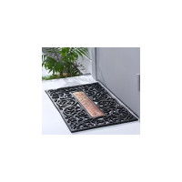 Узорный прямоугольный придверный коврик Доляна Welcome вензель 45х75 см 185234