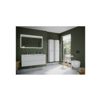 Подвесная тумба Sancos Norma 2.0 1190x450x500, c двумя ящиками оснащенными доводчиками, белый глянец, арт. NR2.0120-2W