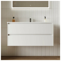 Подвесная тумба Sancos Cento 990x450x500, c двумя ящиками оснащенными доводчиками, белый глянец, арт. CN100W