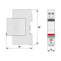 Устройство защиты от импульсных перенапряжений Citel УЗИП тип 2 DC DS220-24DC 390501
