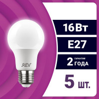 Светодиодная лампа REV груша A60 16Вт E27 4000K 1280Лм упаковка 5 шт. 62025 3