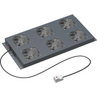 Потолочный модуль 6 вентиляторов с термостатом для крыши напольных 19" it-корпусов дкс серии cqe шириной 800мм, ral9005 DKC R5VSIT8006FTB