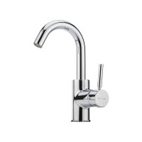 Смеситель для раковины Migliore FORTIS ручка сбоку, излив изогнут, донный клапан "click-clack", хром 31540