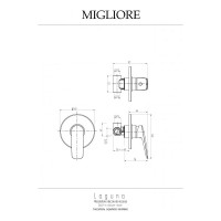 Смеситель Migliore LAGUNA скрытого монтажа, хром 26085