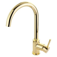 Смеситель для кухни Migliore CUCINA FORTIS высокий излив, ручка сбоку, золото 31560