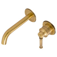 Смеситель для раковины Migliore ERMITAGE MINI скрытого монтажа, на 2 отв., ручка латунь, донный клапан "click-clac" бронза 31426