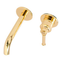 Смеситель для раковины Migliore ERMITAGE MINI скрытого монтажа, на 2 отв., ручка латунь, донный клапан "click-clac" золото 31427