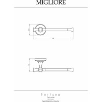 Бумагодержатель Migliore FORTUNA золото 27691