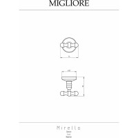 Крючок Migliore MIRELLA хром 17243