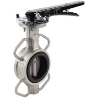 Дисковый поворотный затвор DN.ru 316L-316L-VITON Ду65 Ру16 с рукояткой D050-06567