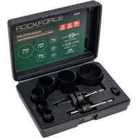 Набор кольцевых биметаллических пил HSS 9 предметов Rockforce RF-BHS09(29660)