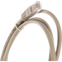 Шнур NETLAN U/UTP 4 пары, категория 6, PVC, серый, 1,5м, EC-PC4UE55B-BC-PVC-015-GY-10