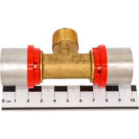 Тройник Tiemme пресс, Н, 26х1/2"х26 1650149