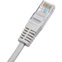 Шнур U/UTP NETLAN 4 пары, Кат.5e, PVC, серый, 3м, 10шт. EC-PC4UD55B-BC-PVC-030-GY-10