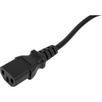 Шнур питания LANMASTER C13-Schuko, 3х0.75, 220В, 10А, черный, 0.5 метра LAN-PPC-10A-0.5 LAN-PP13/SH-0.5-BK