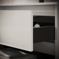 Подвесная тумба Sancos Libra 990x450x500, c двумя ящиками оснащенными доводчиками, белый глянец, арт. LB100W