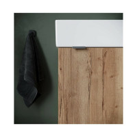 Подвесная тумба Sancos Mini 355x205x500, с распашной дверцей, внутри 1 полка, дуб галифакс натуральный, арт. MN35EGR