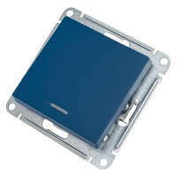 1-клавишный переключатель Systeme Electric Atlasdesign аквамарин с подсветкой, сх.6а, 10ах ATN001163