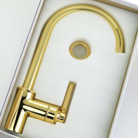 Смеситель для кухни Migliore ERMITAGE MINI ручка сбоку, латунь, золото 31484