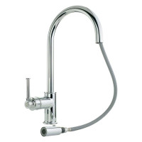 Смеситель для кухни Migliore ERMITAGE MINI с вытяжной лейкой, ручка сбоку, латунь, хром 31522