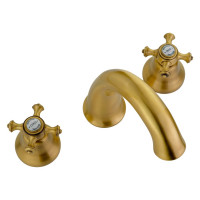 Смеситель для раковины Migliore PRESTIGE на 3 отв., донный клапан "click-clack", бронза 31612