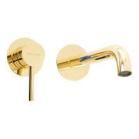 Смеситель для раковины Migliore FORTIS скрытого монтажа настенный, на 2 отв., донный клапан "click-clack", золото 31548