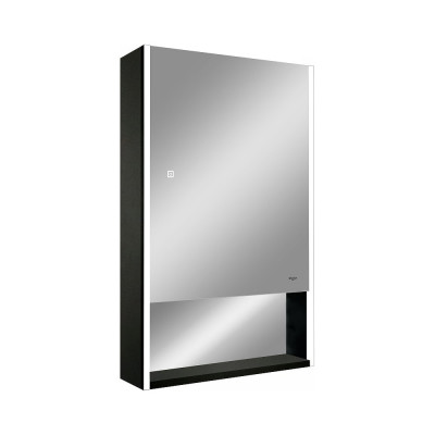 Зеркало-шкаф Reflection Box black led 600x800 RF2421BL