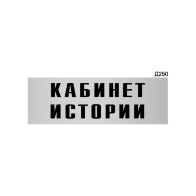 Информационная табличка GRM кабинет истории прямоугольная д250 300x100 мм 218000115-250