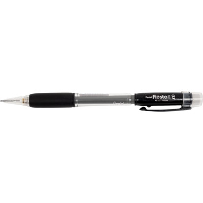 Pentel Карандаш автоматический Fiesta II, c резиновым грипом 0.7 мм 12 шт. AX127-AE черный корпус 597278