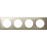 Рамка Legrand Программа Celiane металлик 4 поста титан 068904
