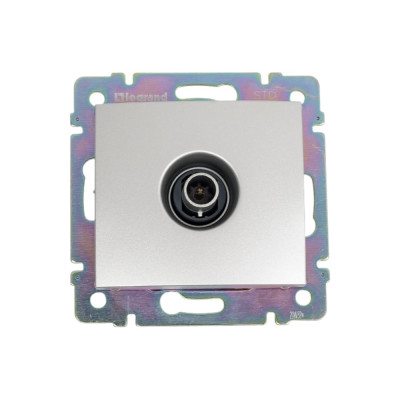 Розетка Legrand TV (телевизионная) Legrand Valena "звезда" алюминий 694345