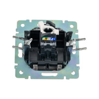 Розетка Legrand компьютерная RJ45 категория 5e UTP Legrand Valena с захватами алюминий 770230