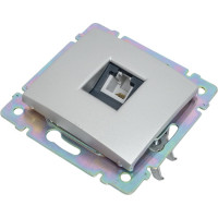 Розетка Legrand телефонная RJ11 Legrand Valena алюминий 694347