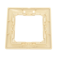 Рамка Legrand 1 пост Valena слоновая кость/золотой штрих 695646